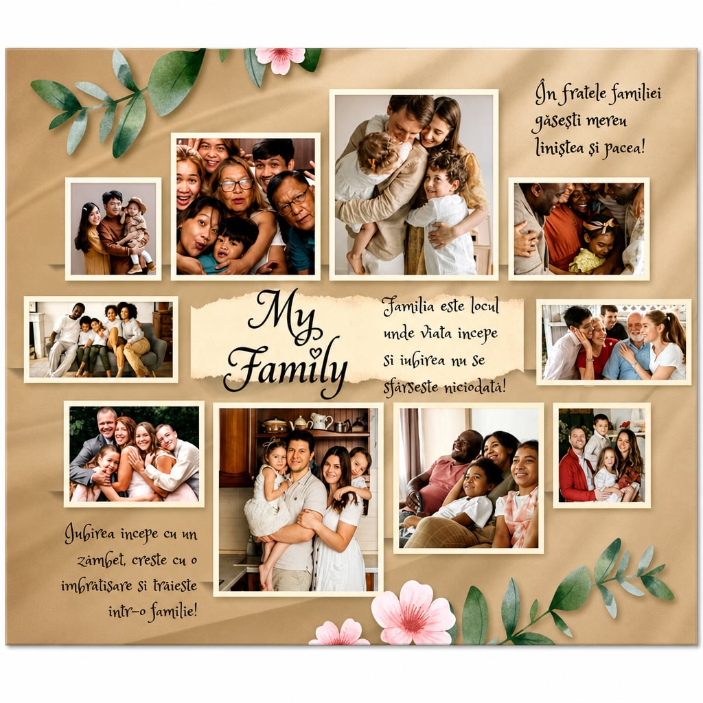 Tablouri personalizate pentru familie