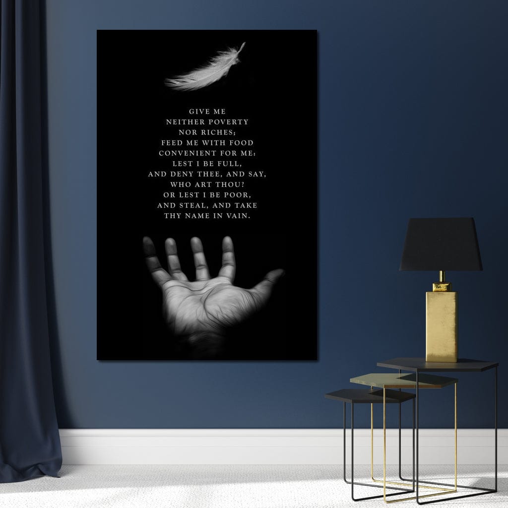 Tablou Canvas Premium LuxCanva® F1011, Echilibrul Vietii , Spiritual, Smerenie, Profunzime, Credinta, Rugaciune, Living, Birou, Culori vibrante