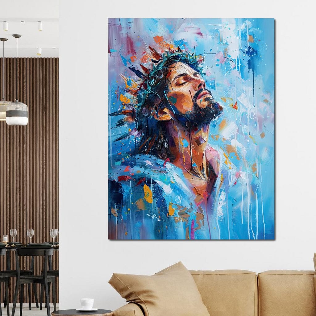 Tablou Canvas Premium LuxCanva® H1043, Coroana Sperantei, Iisus, Credinta, Speranta, Mantuire, Har, Emotie, Coroana de Spini, Arta Religioasa, Living, Dormitor