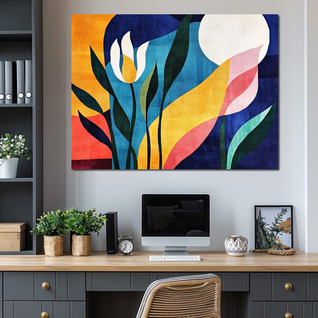 Tablou Canvas Premium, LuxCanva® J1010, Taine Florale, Peisaj, Vegetatie, Abstract, Flori, Modernism, Expozitie, Taine, Cer, Dans, Zbor, Gradina, Living, Dormitor