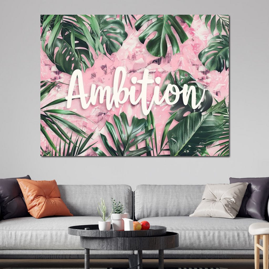 Tablou Canvas Premium LuxCanva® F1017, Ambitie Infloritoare , Natura, Putere, Determinare, Tropical, Fresh, Living, Birou, Culori vibrante