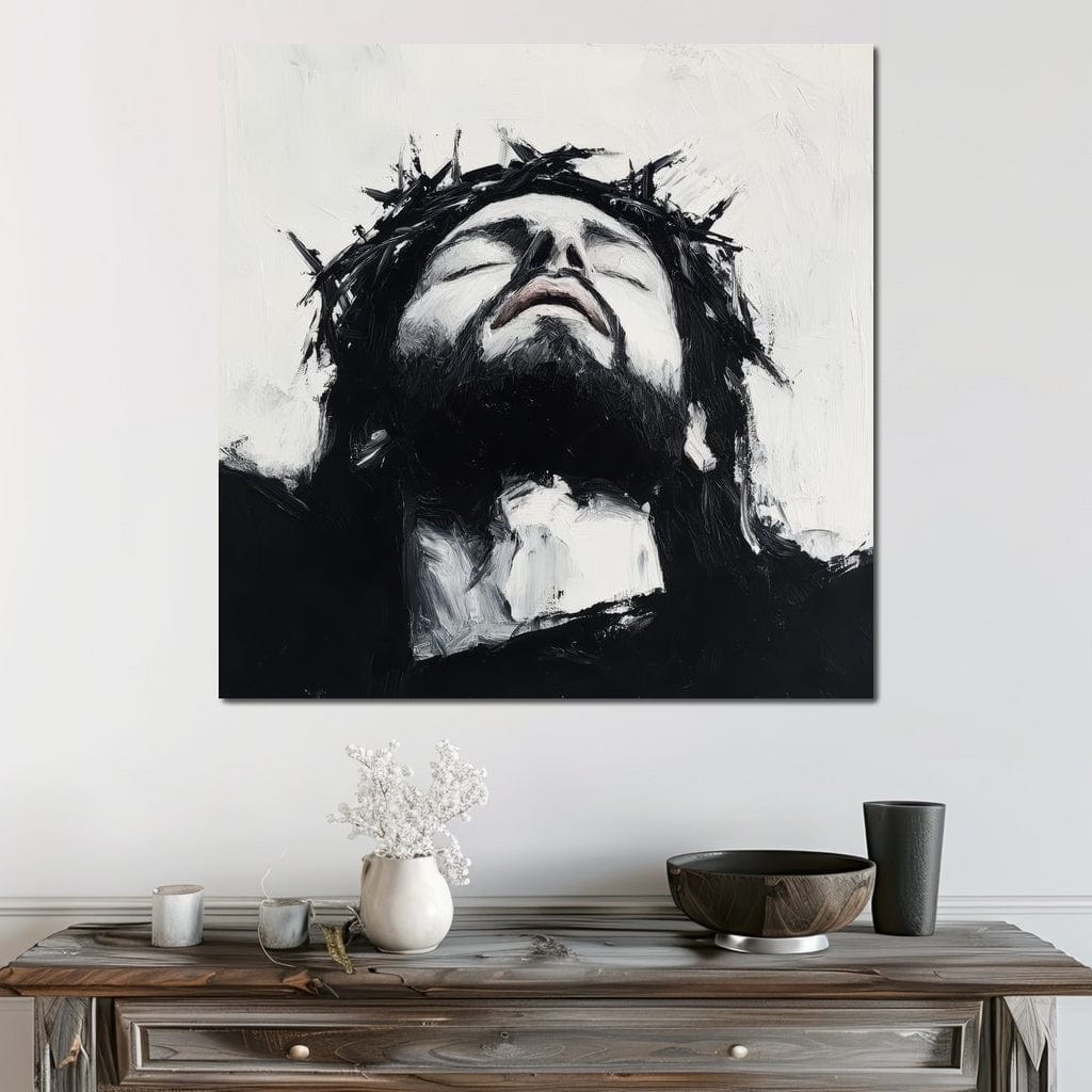 Tablou Canvas Premium LuxCanva® H1003, Durere si Mantuire , Divin, Durere, Coroana, Speranta, Iubire, Spritualitate, Spini, Living, Dormitor