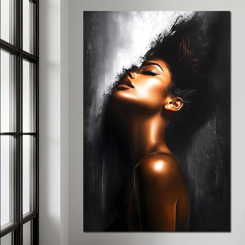 Tablou Canvas Premium LuxCanva® G1058, Ecoul Simturilor ,  Arta, Bronz, Emotie, Expresivitate, Aura, Libertate, Estetica, Living, Dormitor, Culori vibrante