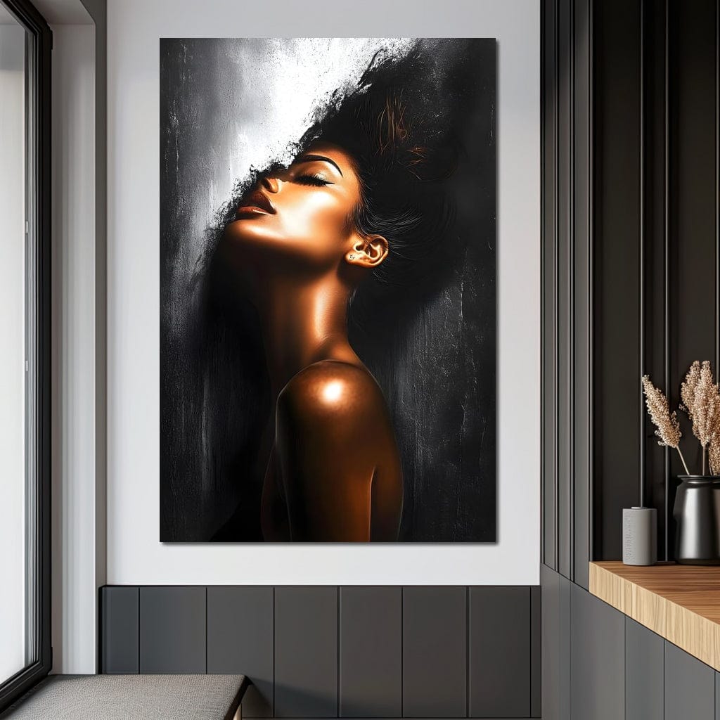 Tablou Canvas Premium LuxCanva® G1058, Ecoul Simturilor ,  Arta, Bronz, Emotie, Expresivitate, Aura, Libertate, Estetica, Living, Dormitor, Culori vibrante