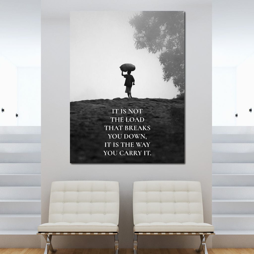 Tablou Canvas Premium LuxCanva® F1007, Puterea de a Merge Inainte , Povara, Demnitate, Echilibru, Forta, Intelepciune, Living, Birou, Culori vibrante