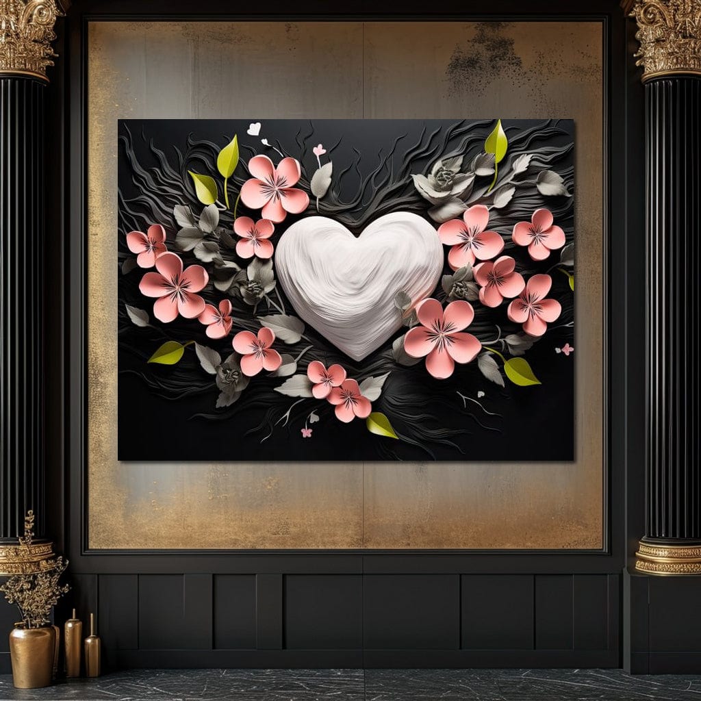 Tablou Canvas Premium LuxCanva® E1010, Ecouri Florale, Simbolism, Emotie, Frumusete, Petale, Flori, Living Room, Culori vibrante