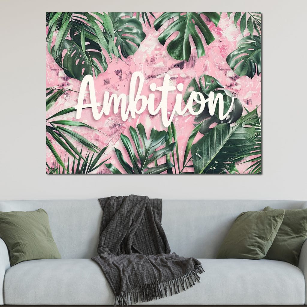 Tablou Canvas Premium LuxCanva® F1017, Ambitie Infloritoare , Natura, Putere, Determinare, Tropical, Fresh, Living, Birou, Culori vibrante