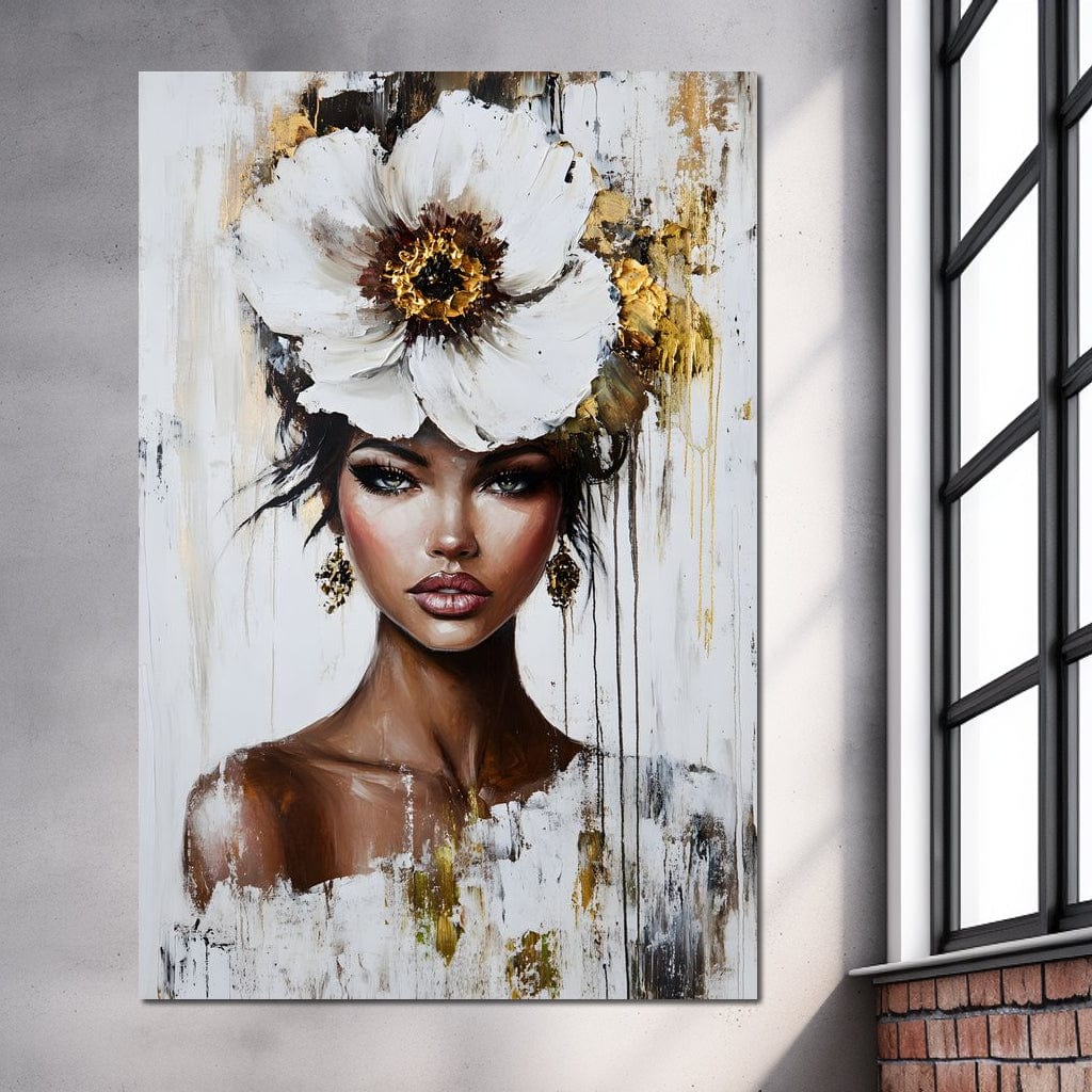 Tablou Canvas Premium, LuxCanva® G1144, Frumusetea Magnoliei, Queen, Regalitate, Puritate, Gratie, Feminitate, Arta, Portret, Lux, Fashion, Creatie, Frumusete, Birou, Living