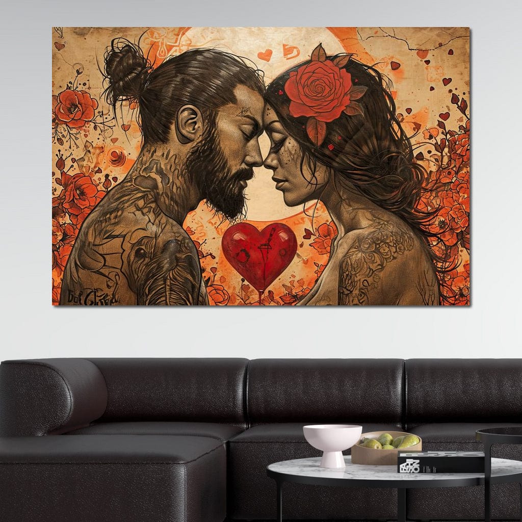 Tablou Canvas Premium LuxCanva® E1011, Alchimie Sufleteasca, El, Ea, Pasiune, Devotament, Alchimie, Legamant, Living Room, Culori vibrante