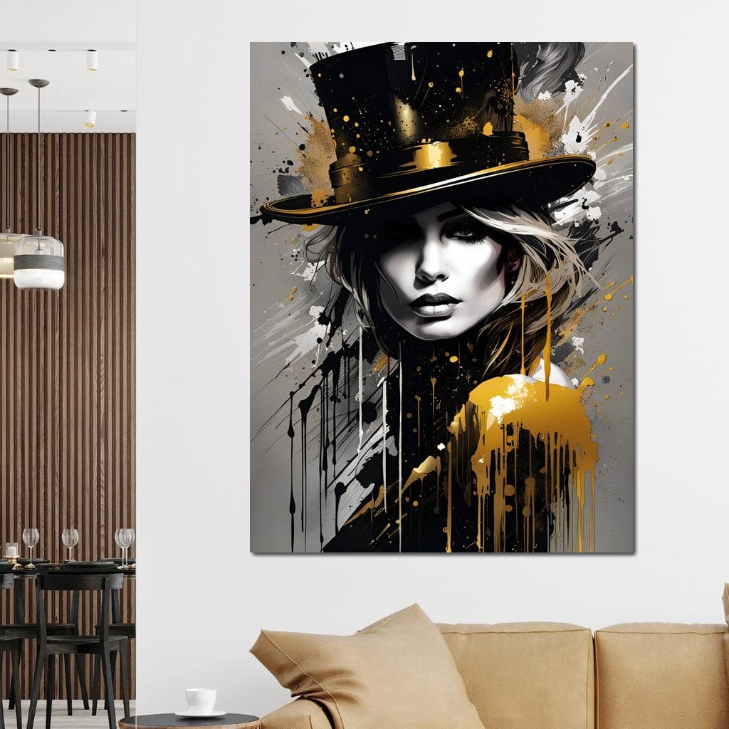 Tablou Canvas Premium LuxCanva® G1021, Palaria Destinului , Alchimie, Joben, Hipnotizare, Noapte, Destin, Arta, Cabaret, Living, Dormitor, Culori vibrante