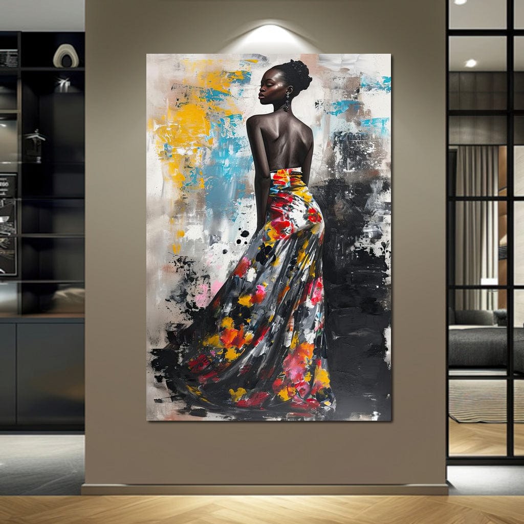 Tablou Canvas Premium LuxCanva® G1039, Stralucirea unei Muze , Rafinament, Bal, Fashion, Podium, Eleganta, Arta, Living, Dormitor, Culori vibrante