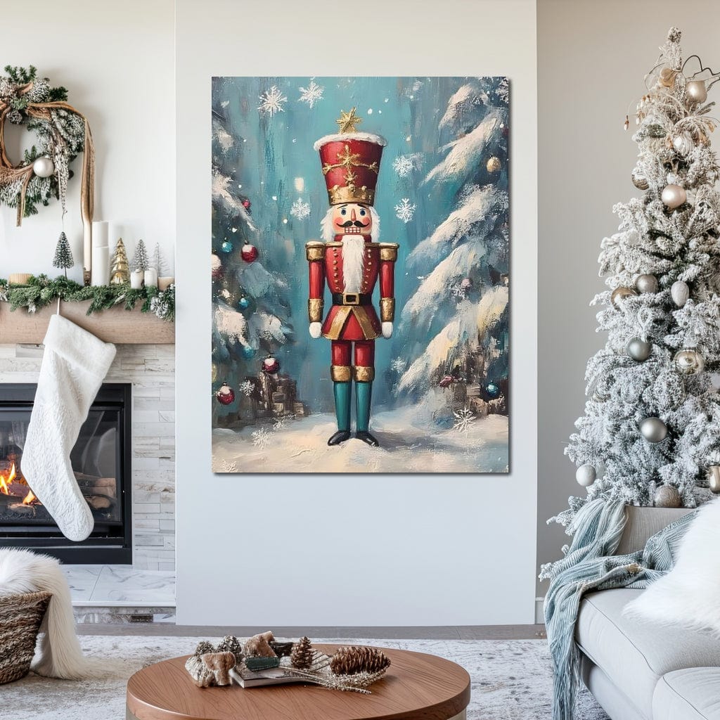 Tablou Canvas Premium, LuxCanva® D1075, Strajerul Fulgilor, Basm, Poveste, Copil, Straie, Regal, Ninsoare, Padure, Legenda, Decoratiuni, Dar, Bucurie, Traditie, Brad, Camera Copil, Living, Dormitor