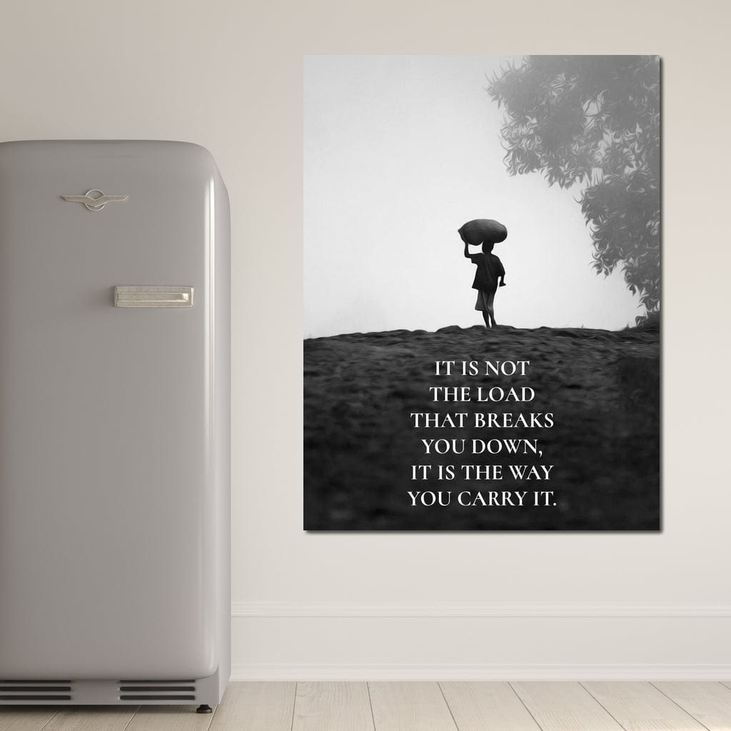 Tablou Canvas Premium LuxCanva® F1007, Puterea de a Merge Inainte , Povara, Demnitate, Echilibru, Forta, Intelepciune, Living, Birou, Culori vibrante