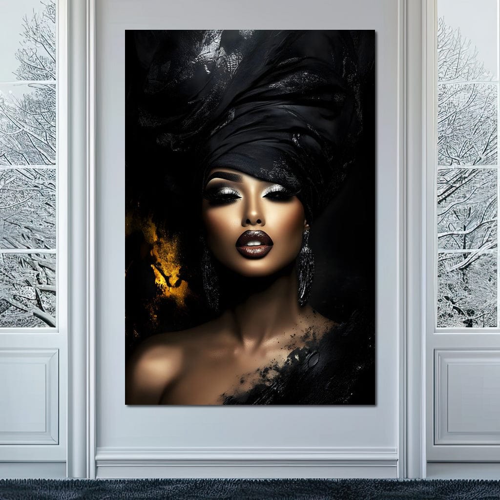 Tablou Canvas Premium, LuxCanva® G1102, Magia Intunericului, Zeita, Black, Noapte, Imperial, Eleganta, Luxury, Diva, Intuneric, Living, Dormitor
