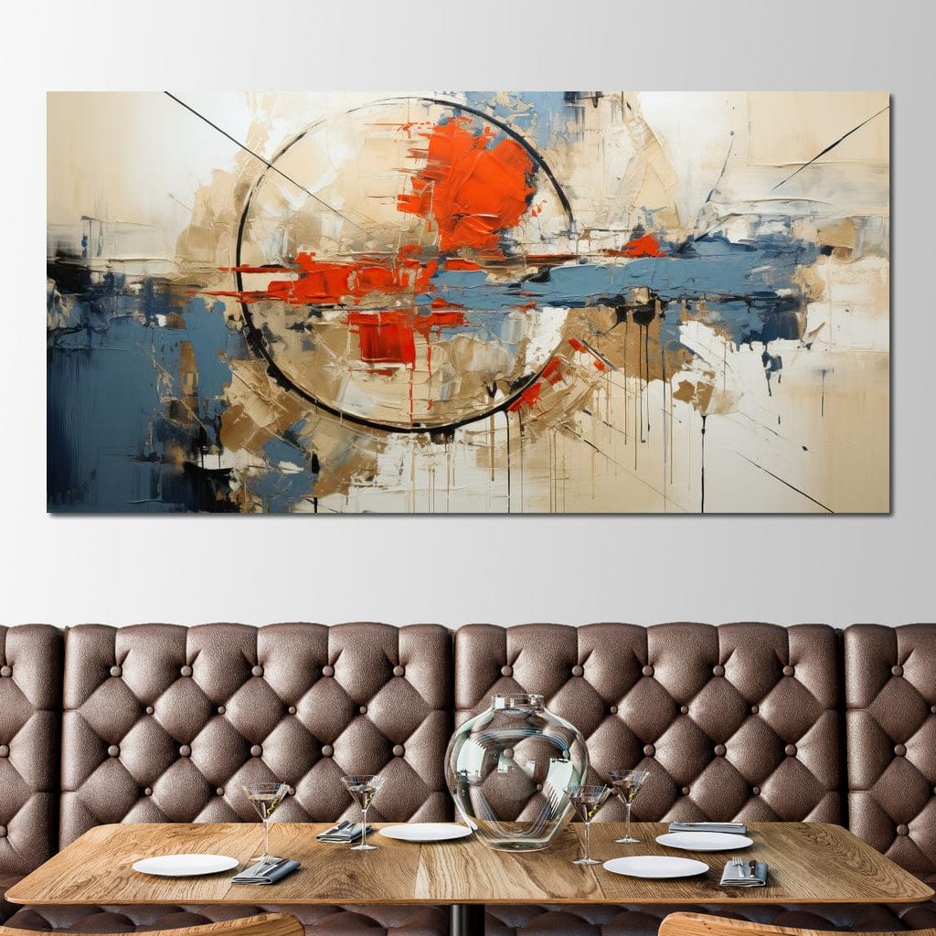 Tablou Canvas Premium, LuxCanva® J1031, Respiratia Pamantului, Ruptura, Peisaj, Reconstructie, Apus, Coliziune, Vant, Foc, Geneza, Valuri, Falii, Living, Dormitor