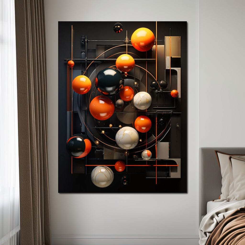 Tablou Canvas Premium, LuxCanva® J1012, Univers In Expansiune, Orbite, Echilibru, Codificat, Gravitatie, Abstract, Planete, Univers, Cosmos, Solar, Futurism, Living, Dormitor