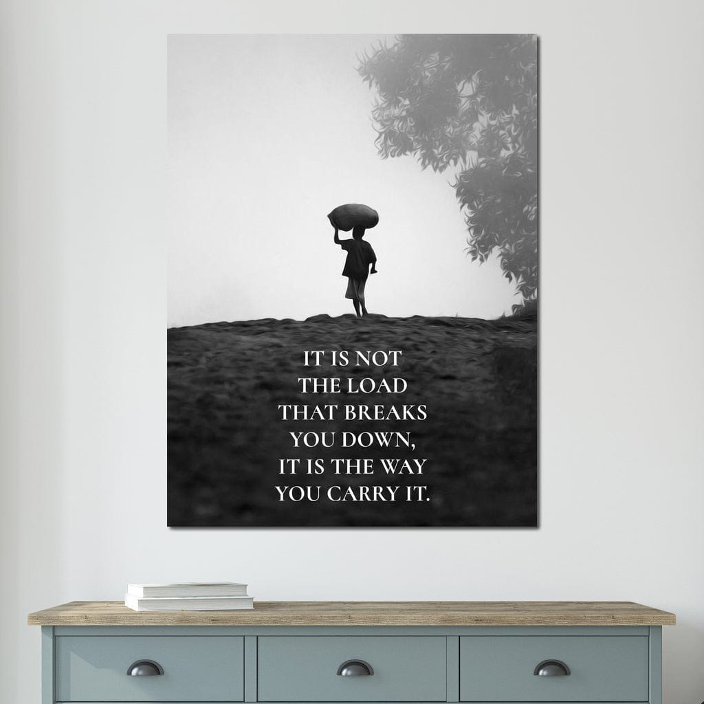 Tablou Canvas Premium LuxCanva® F1007, Puterea de a Merge Inainte , Povara, Demnitate, Echilibru, Forta, Intelepciune, Living, Birou, Culori vibrante