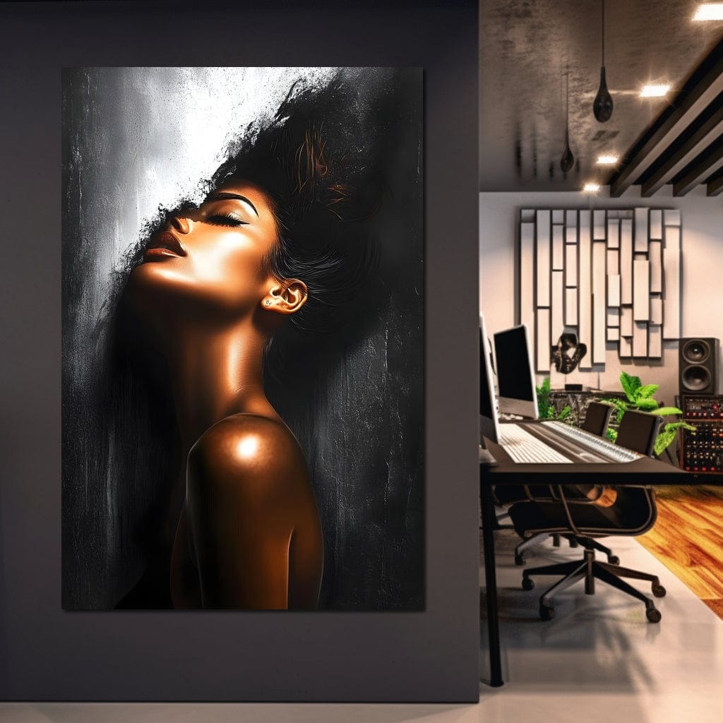 Tablou Canvas Premium LuxCanva® G1058, Ecoul Simturilor ,  Arta, Bronz, Emotie, Expresivitate, Aura, Libertate, Estetica, Living, Dormitor, Culori vibrante