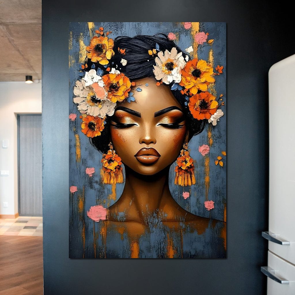 Tablou Canvas Premium, LuxCanva® G1104, Gradina Unei Regine, Flori, Splendoare, Petale, Visare, Rai, Frumusete, Tropical, Exotic, Living, Dormitor