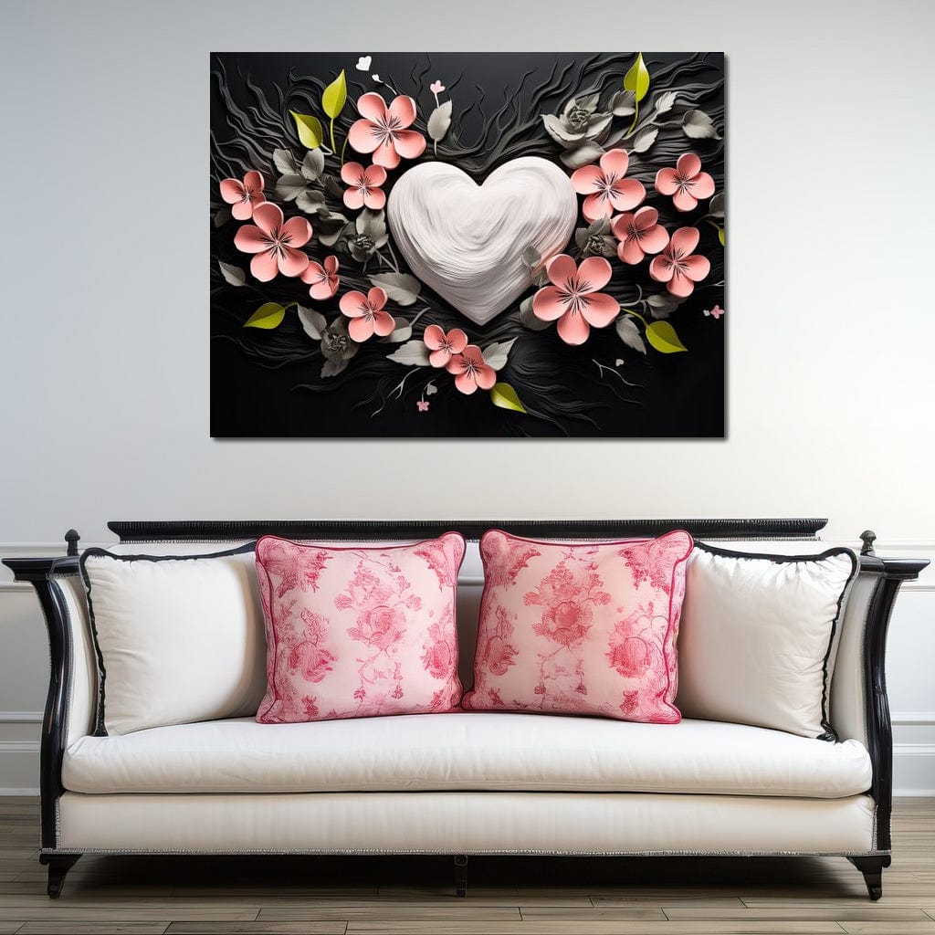 Tablou Canvas Premium LuxCanva® E1010, Ecouri Florale, Simbolism, Emotie, Frumusete, Petale, Flori, Living Room, Culori vibrante