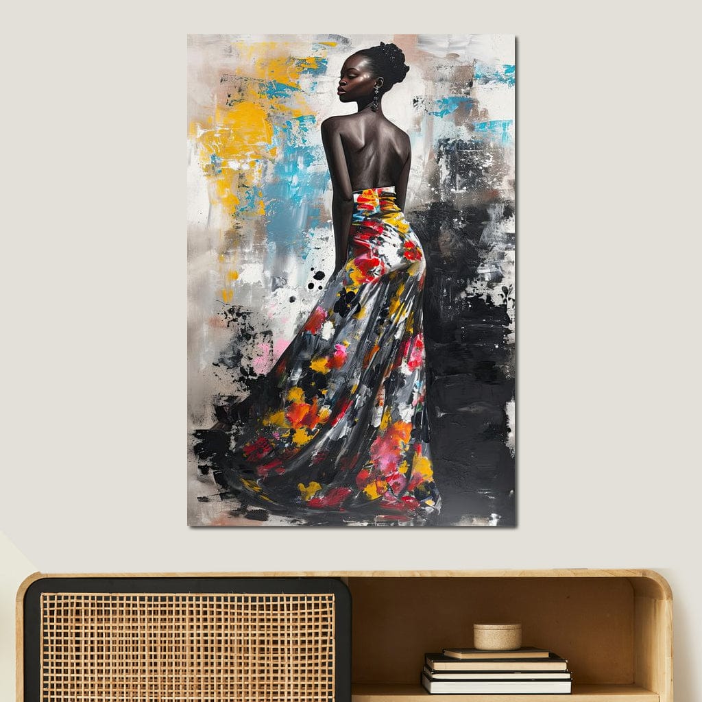 Tablou Canvas Premium LuxCanva® G1039, Stralucirea unei Muze , Rafinament, Bal, Fashion, Podium, Eleganta, Arta, Living, Dormitor, Culori vibrante