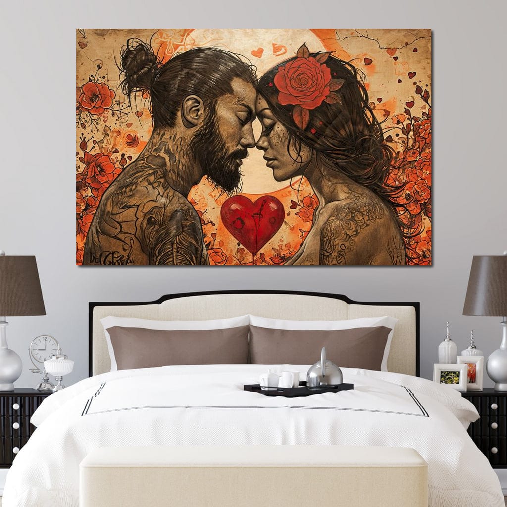 Tablou Canvas Premium LuxCanva® E1011, Alchimie Sufleteasca, El, Ea, Pasiune, Devotament, Alchimie, Legamant, Living Room, Culori vibrante