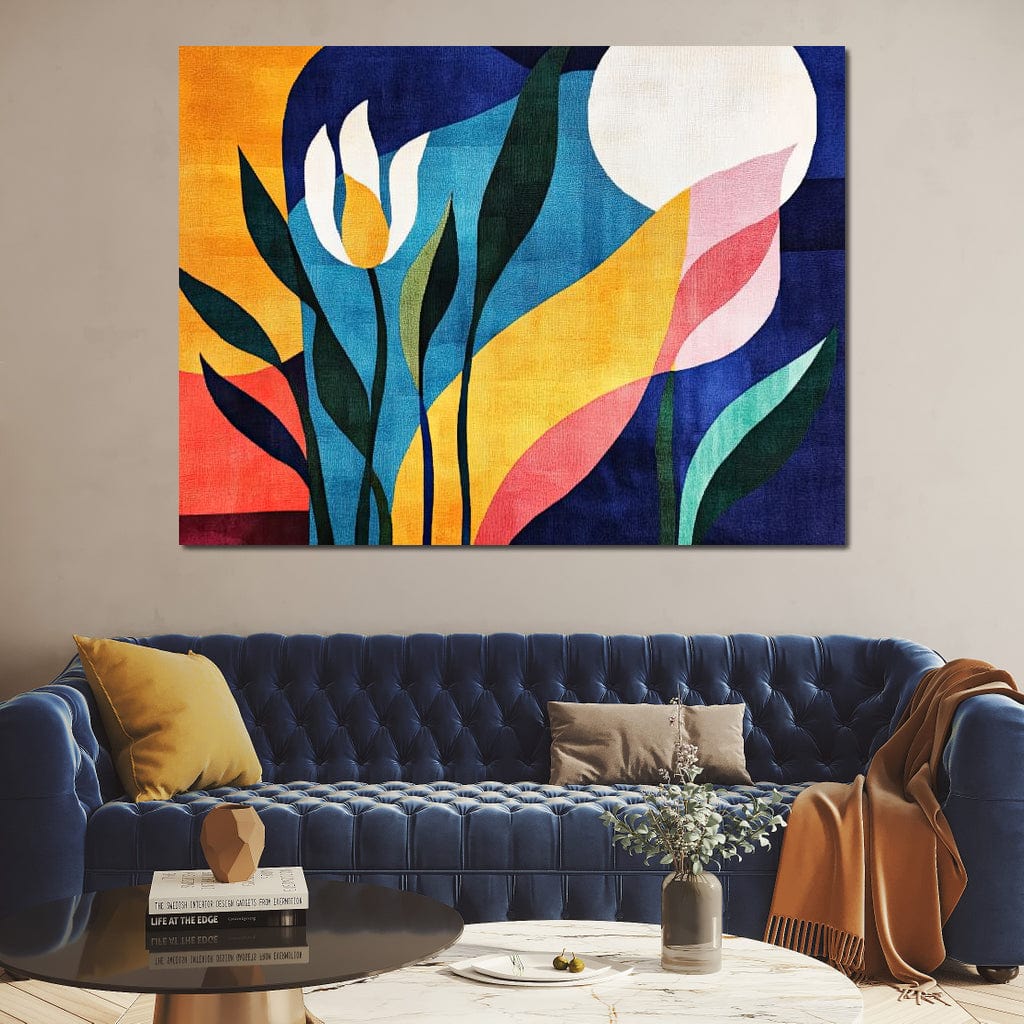 Tablou Canvas Premium, LuxCanva® J1010, Taine Florale, Peisaj, Vegetatie, Abstract, Flori, Modernism, Expozitie, Taine, Cer, Dans, Zbor, Gradina, Living, Dormitor