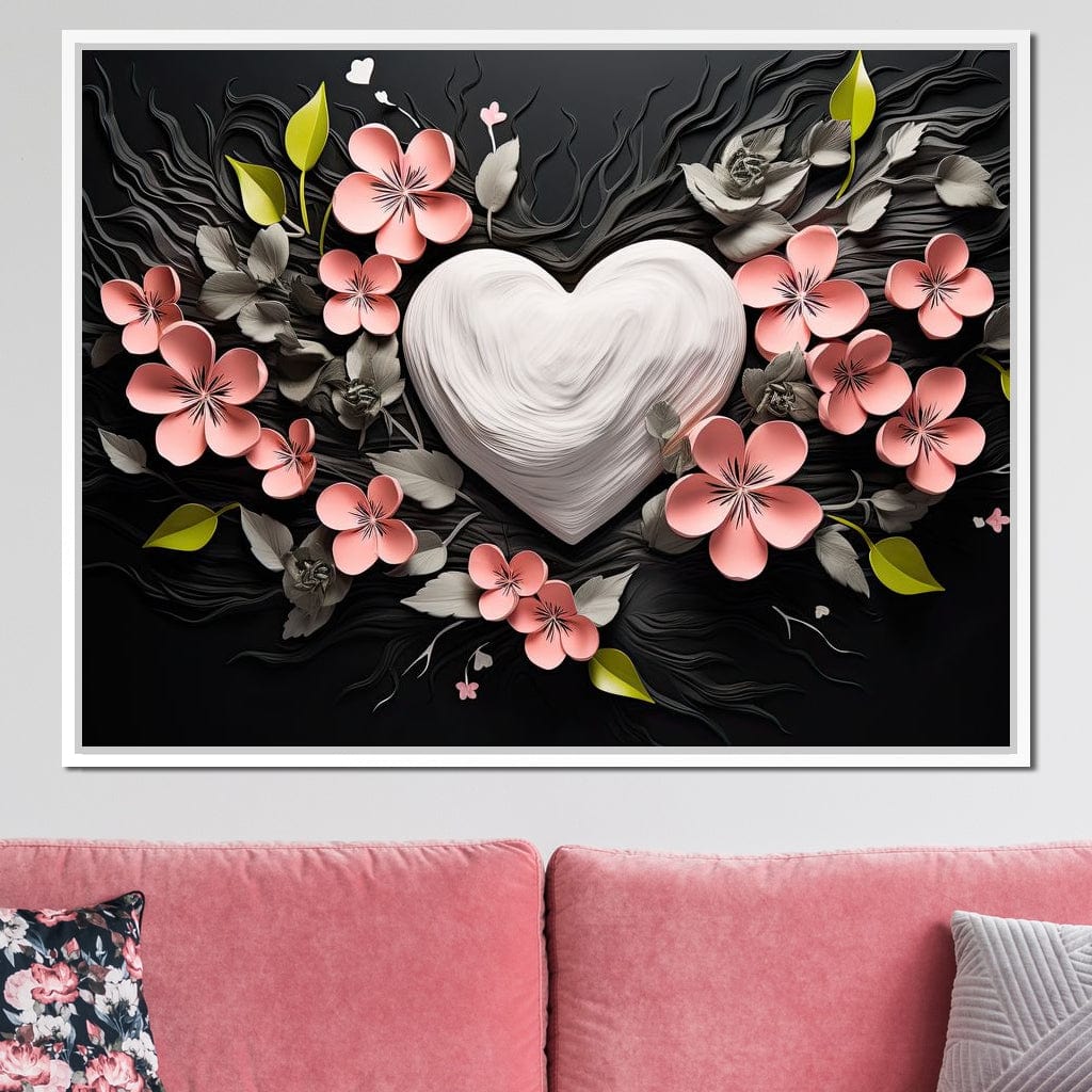 Tablou Canvas Premium LuxCanva® E1010, Ecouri Florale, Simbolism, Emotie, Frumusete, Petale, Flori, Living Room, Culori vibrante