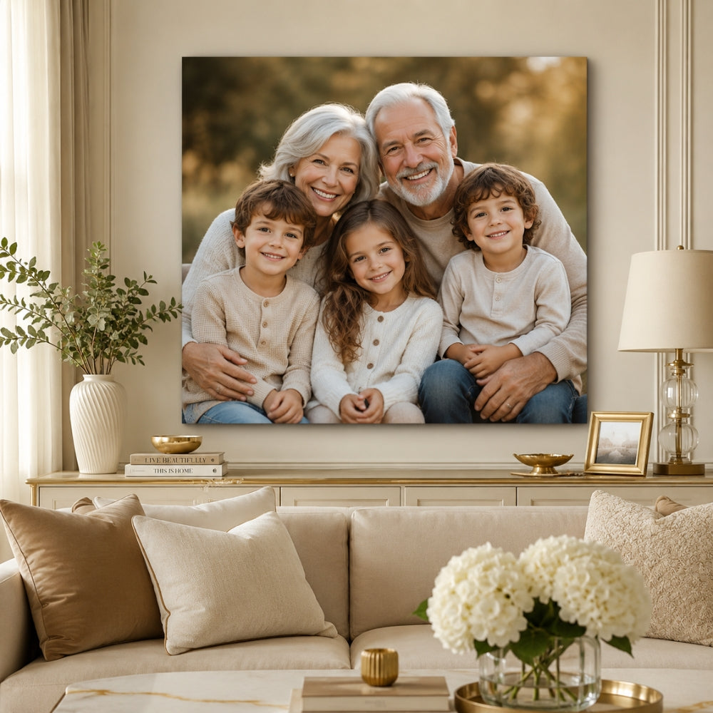 Personalisierte Leinwand Leinwand Wandkunst mit Ihrem Foto Quadrat