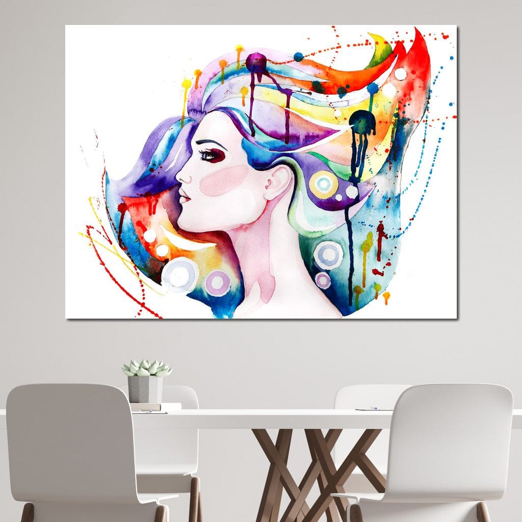 Tablou Canvas Premium LuxCanva® GL1068, Magia Gandurilor , Vis, Regina, Imaginatie, Armonie, Fantezie, Design, Ganduri, Pictate, Living, Dormitor