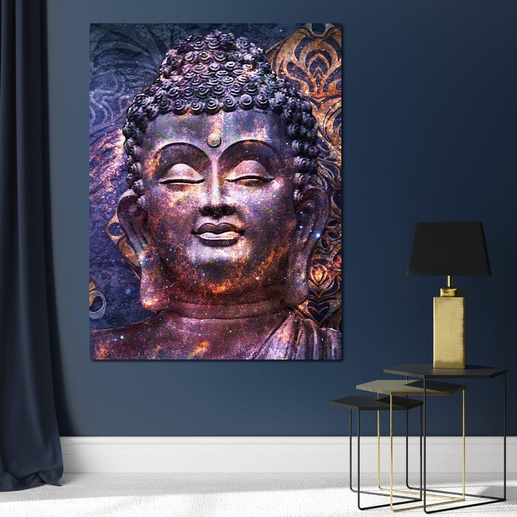 Tablou Canvas Premium LuxCanva® I109, Meditatie Astrala, Buddha, Zen, Meditatie, Pace, Iluminare, Spiritualitate, Univers, Energie, Cosmos, Urna, Living, Dormitor