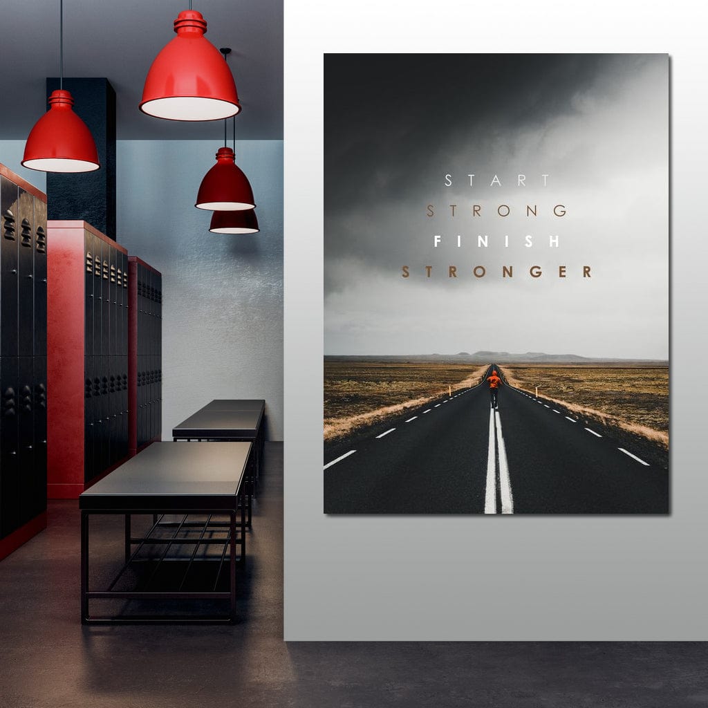 Tablou Canvas Premium LuxCanva® F1024, Calatoria Conteaza , Sportiv, Reusita, Obstacole, Ambitie, Determinare, Living Room, Birou, Culori vibrante