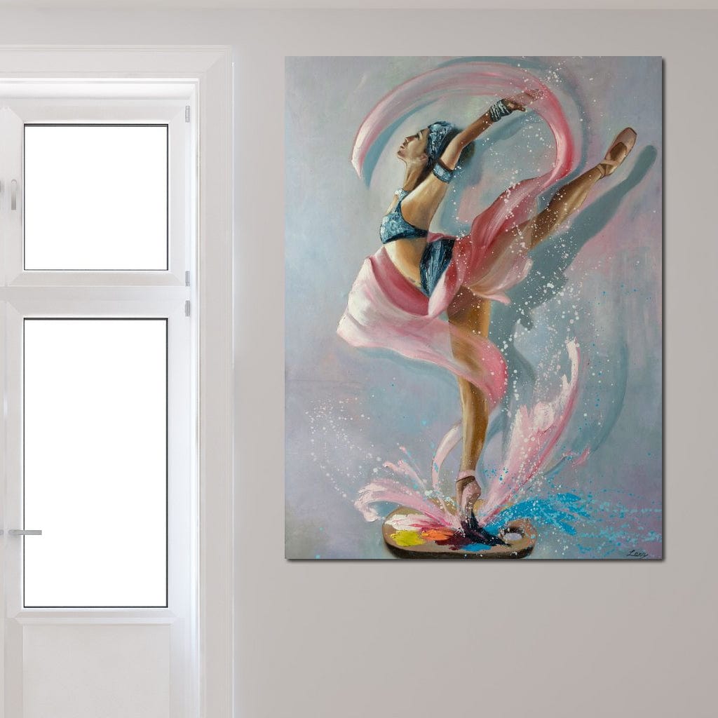 Tablou Canvas Premium, LuxCanva® G1078, Arta Baletului, Gratie, Dans, Scena, Spectacol, Dinamism, Vis, Balerina, Sport, Miscare, Living, Dormitor