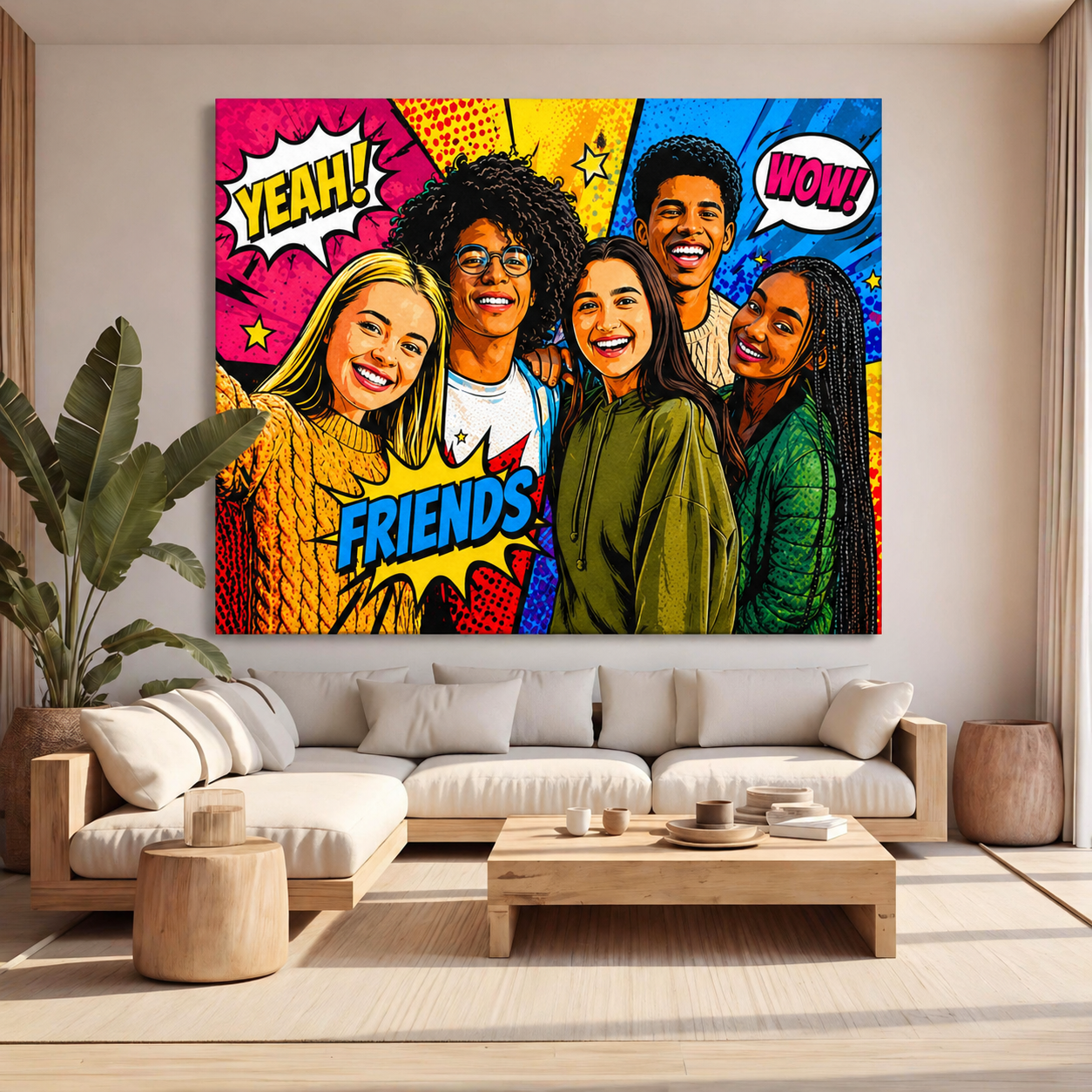 Tablou Personalizat Pop Art Andy Style | Tineri / modern | Orizontal Landscape