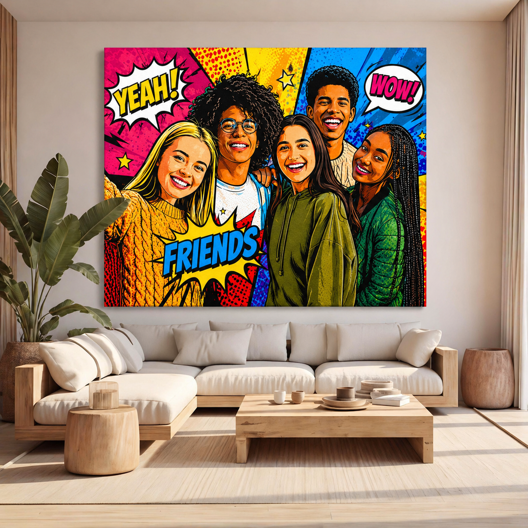 Tablou Personalizat Pop Art Andy Style | Tineri / modern | Orizontal Landscape