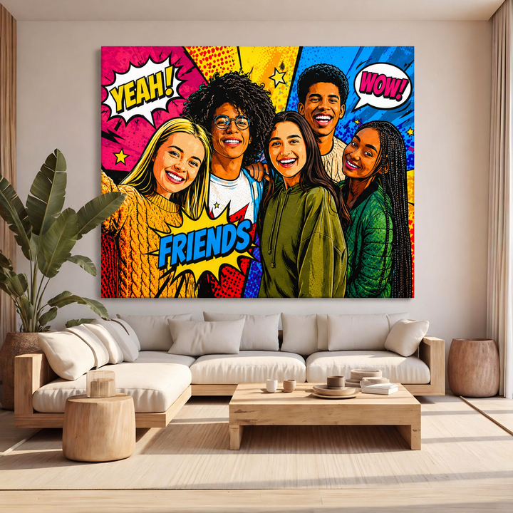 Tablou Personalizat Pop Art Andy Style | Tineri / modern | Orizontal Landscape