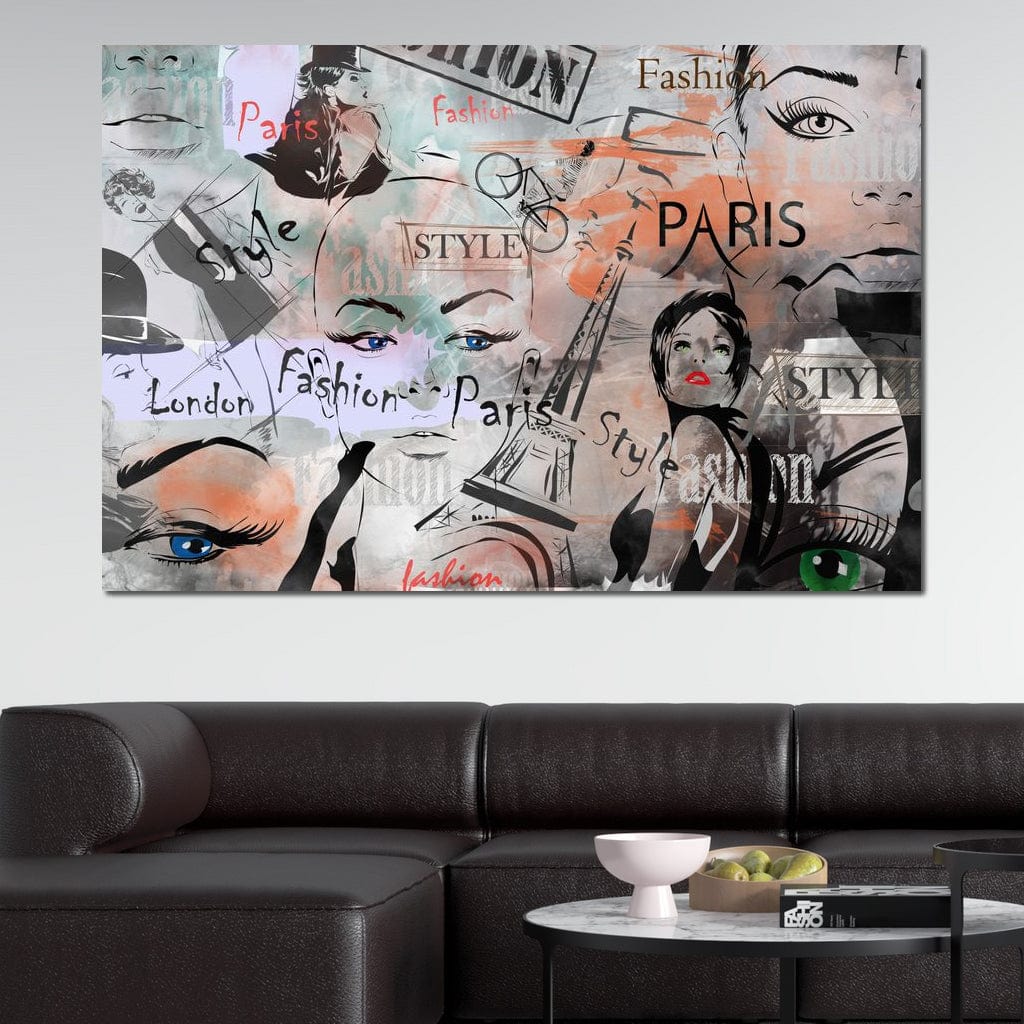 Tablou Canvas Premium, LuxCanva® G1093, Metropola Modei, Cosmopolit, Paris, Londra, Fashion, Stil, Urban, Arta, Capitale, Vise, Living, Dormitor