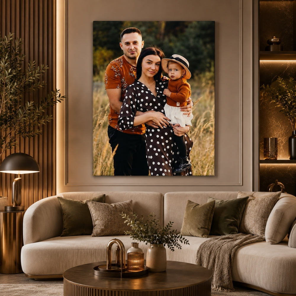 Personalisierte Leinwand Leinwandbilder mit Ihrem Foto - Vertikales Portrait