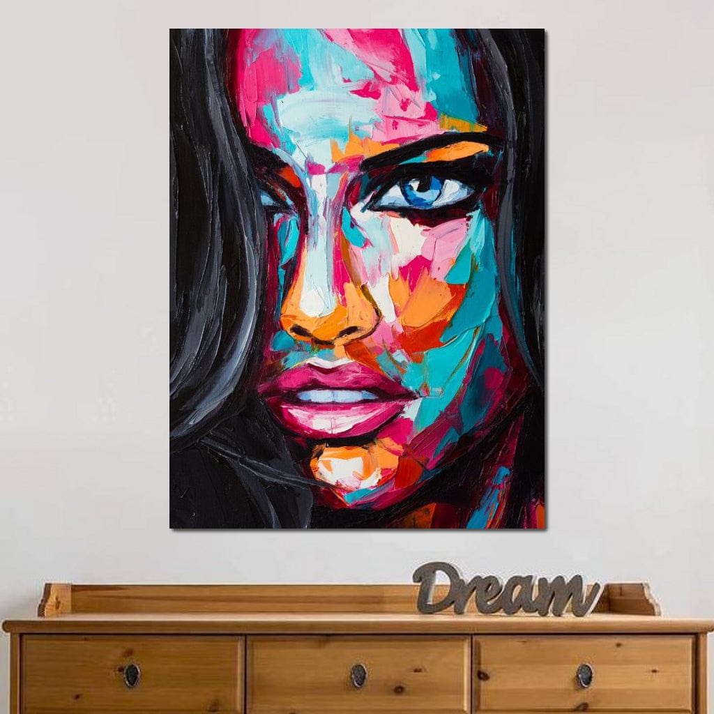 Tablou Canvas Premium LuxCanva® GL1065, Privire Hipnotica , Pictura, Abstract, Portret, Impact, Vizual, Ochi, Patrunzatori, Frumusete, Living, Dormitor