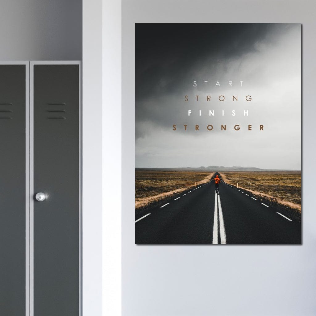 Tablou Canvas Premium LuxCanva® F1024, Calatoria Conteaza , Sportiv, Reusita, Obstacole, Ambitie, Determinare, Living Room, Birou, Culori vibrante