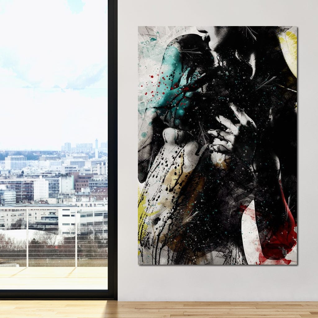 Tablou Canvas Premium LuxCanva® E1054, Fragment de Pasiune, Dorinta, Femeie, Pasiune, Haos, Trup, Living Room, Culori vibrante