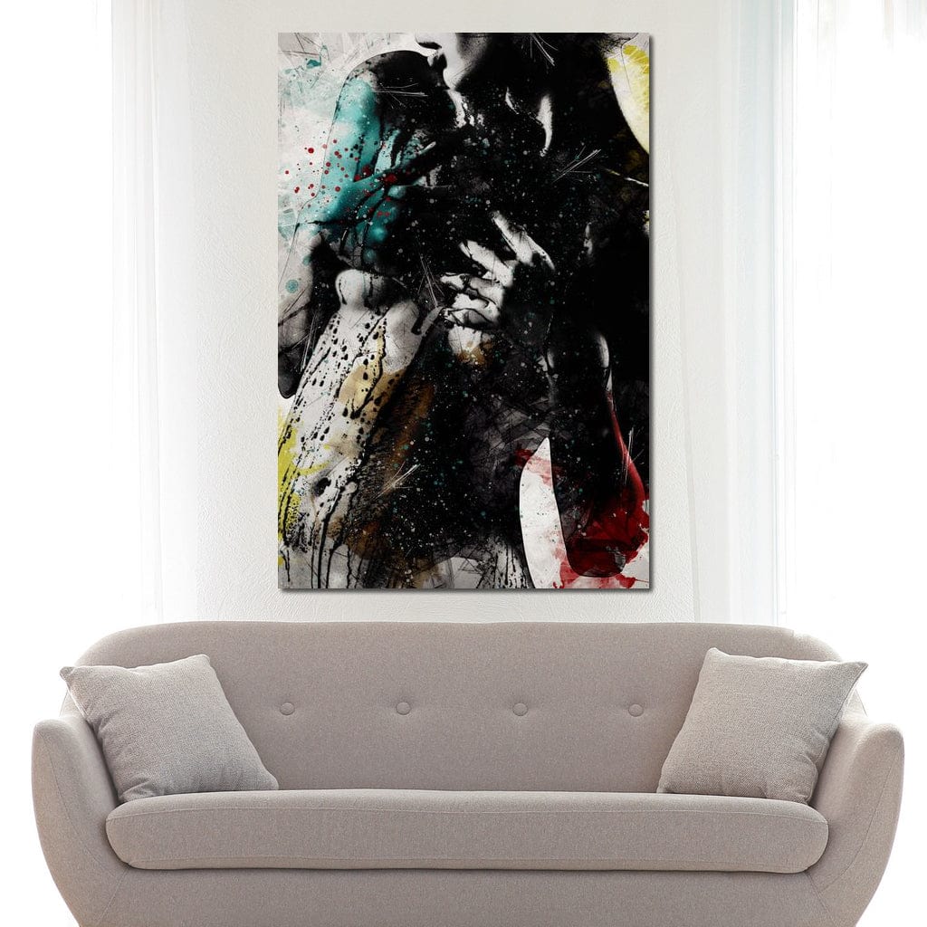 Tablou Canvas Premium LuxCanva® E1054, Fragment de Pasiune, Dorinta, Femeie, Pasiune, Haos, Trup, Living Room, Culori vibrante