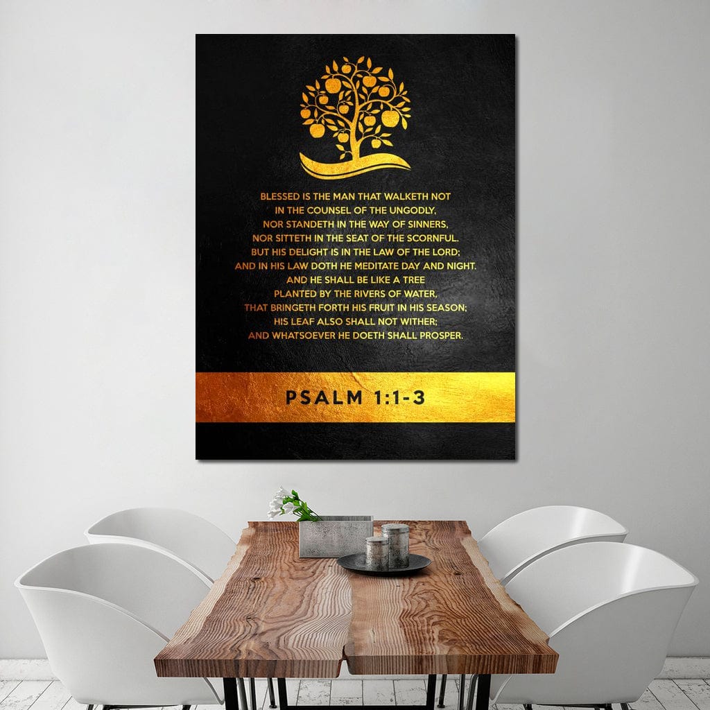 Tablou Canvas Premium LuxCanva® F1036, Dreptatea Aduce Roade , Prosperitate, Copac, Stabilitate, Statornic, Living Room, Birou, Culori vibrante