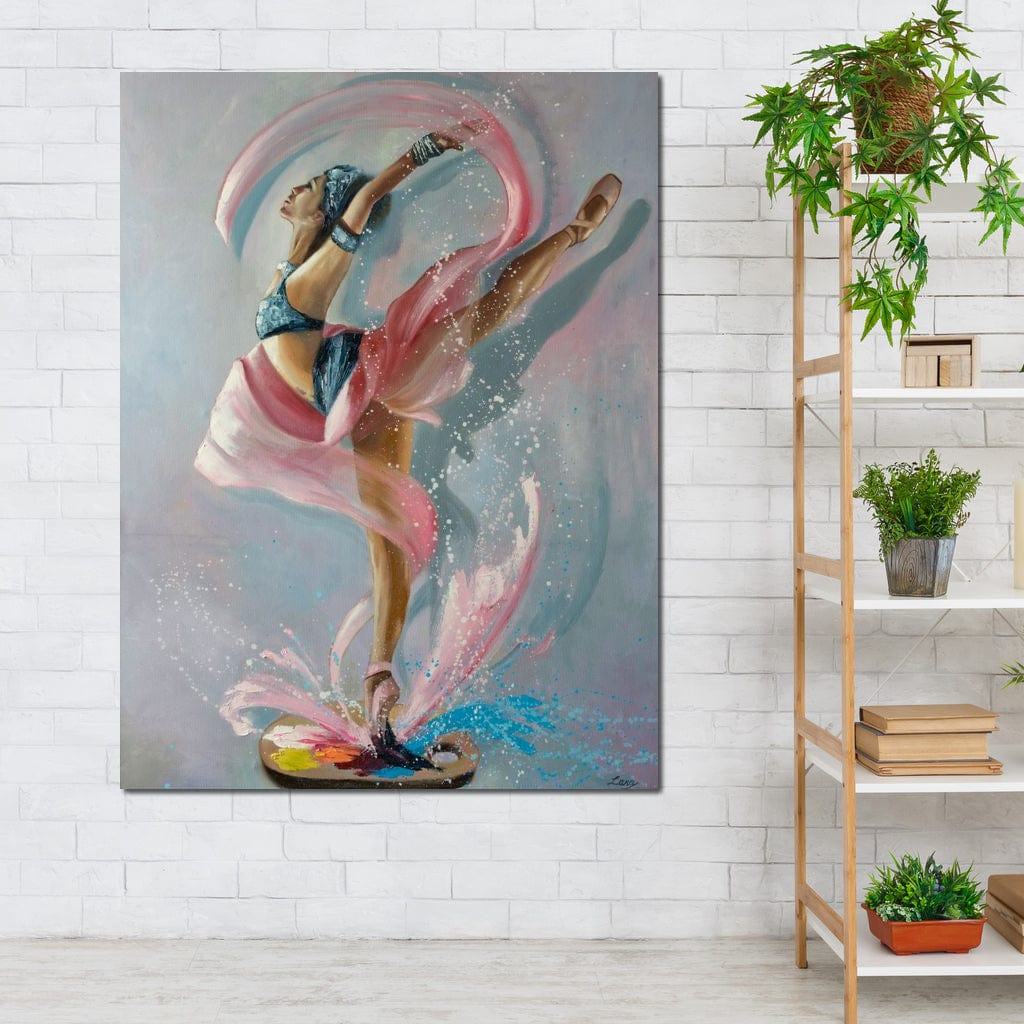 Tablou Canvas Premium, LuxCanva® G1078, Arta Baletului, Gratie, Dans, Scena, Spectacol, Dinamism, Vis, Balerina, Sport, Miscare, Living, Dormitor