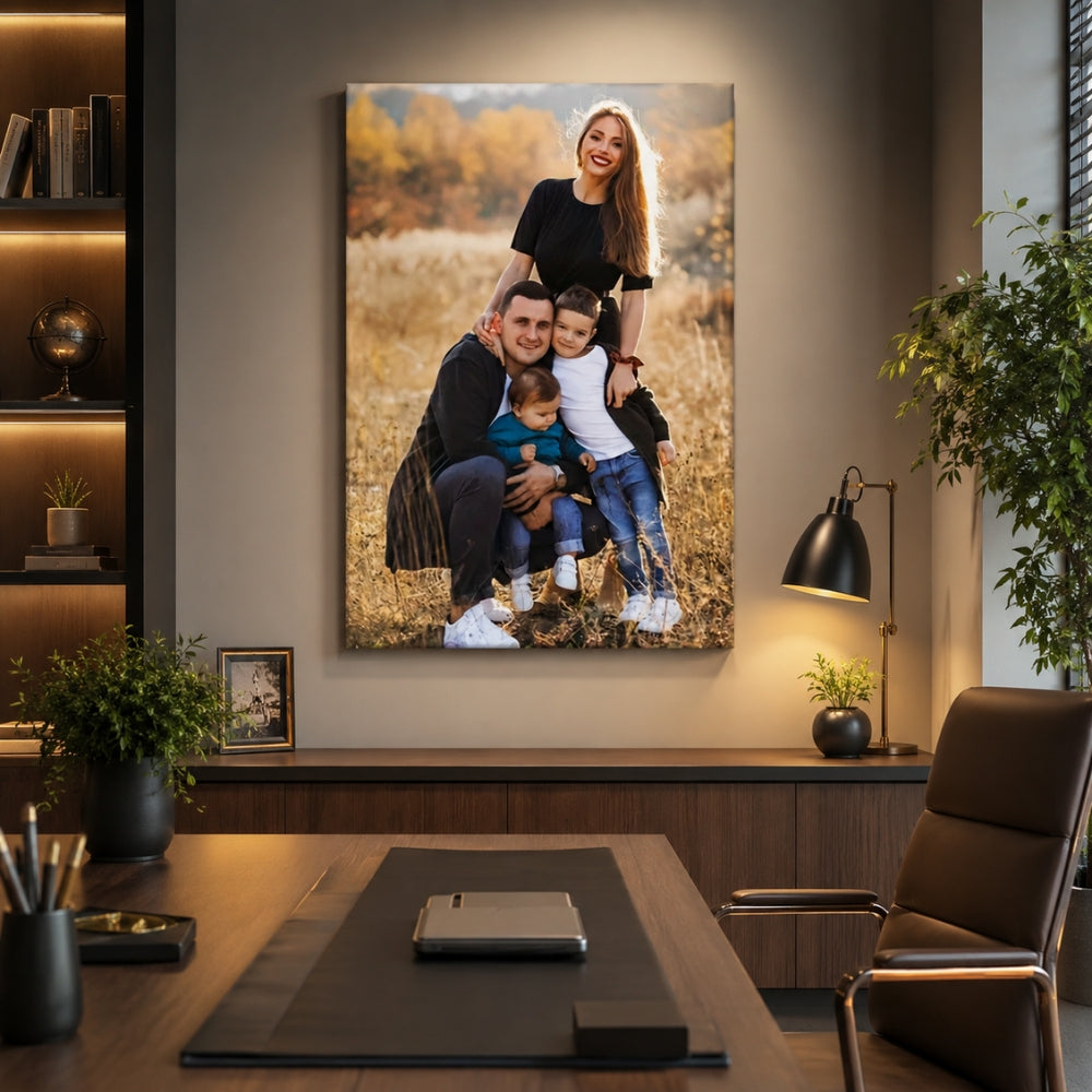 Personalisierte Leinwand Leinwandbilder mit Ihrem Foto - Vertikales Portrait