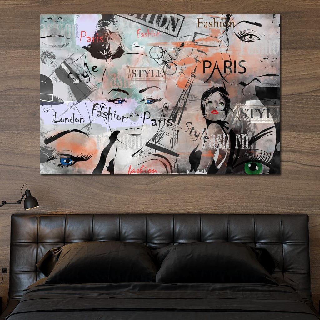 Tablou Canvas Premium, LuxCanva® G1093, Metropola Modei, Cosmopolit, Paris, Londra, Fashion, Stil, Urban, Arta, Capitale, Vise, Living, Dormitor