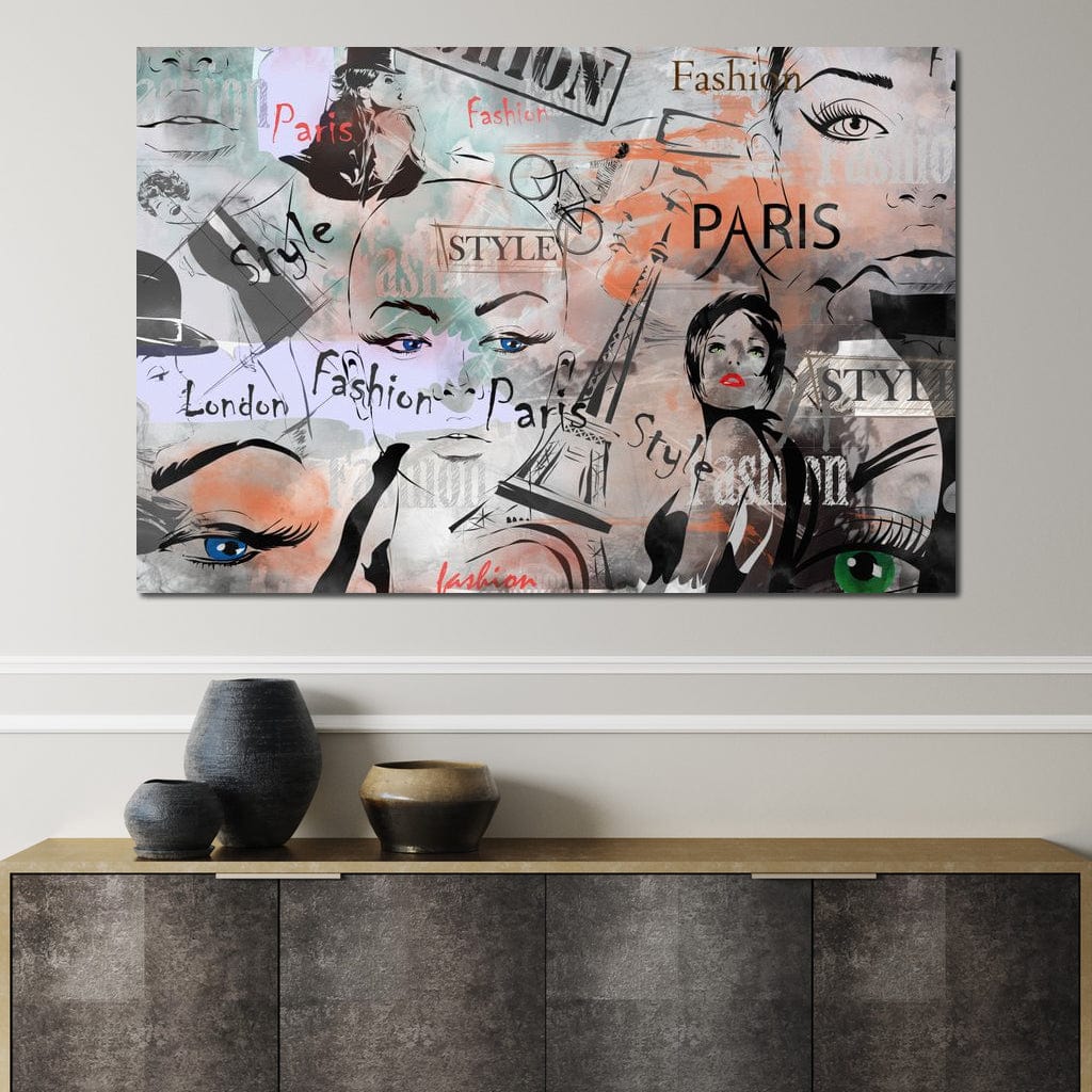Tablou Canvas Premium, LuxCanva® G1093, Metropola Modei, Cosmopolit, Paris, Londra, Fashion, Stil, Urban, Arta, Capitale, Vise, Living, Dormitor