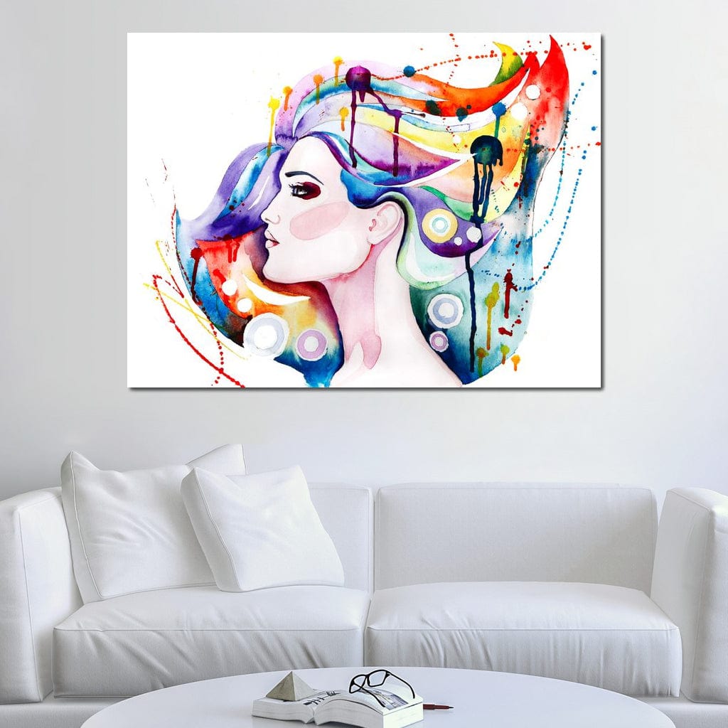 Tablou Canvas Premium LuxCanva® GL1068, Magia Gandurilor , Vis, Regina, Imaginatie, Armonie, Fantezie, Design, Ganduri, Pictate, Living, Dormitor