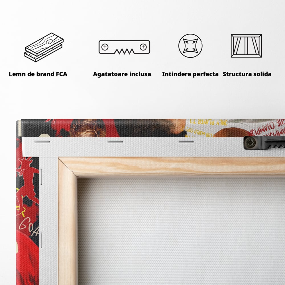 Leinwandbilder Premium LuxCanva® A1001, Cristiano Ronaldo ,Dekorativ, Motivierend, Sport, Sport, Sterne, Lebendige Farben