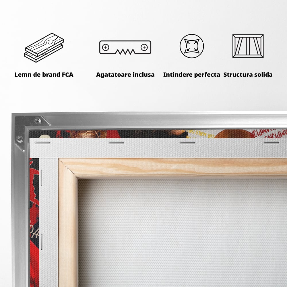 Leinwandbilder Premium LuxCanva® A1001, Cristiano Ronaldo ,Dekorativ, Motivierend, Sport, Sport, Sterne, Lebendige Farben